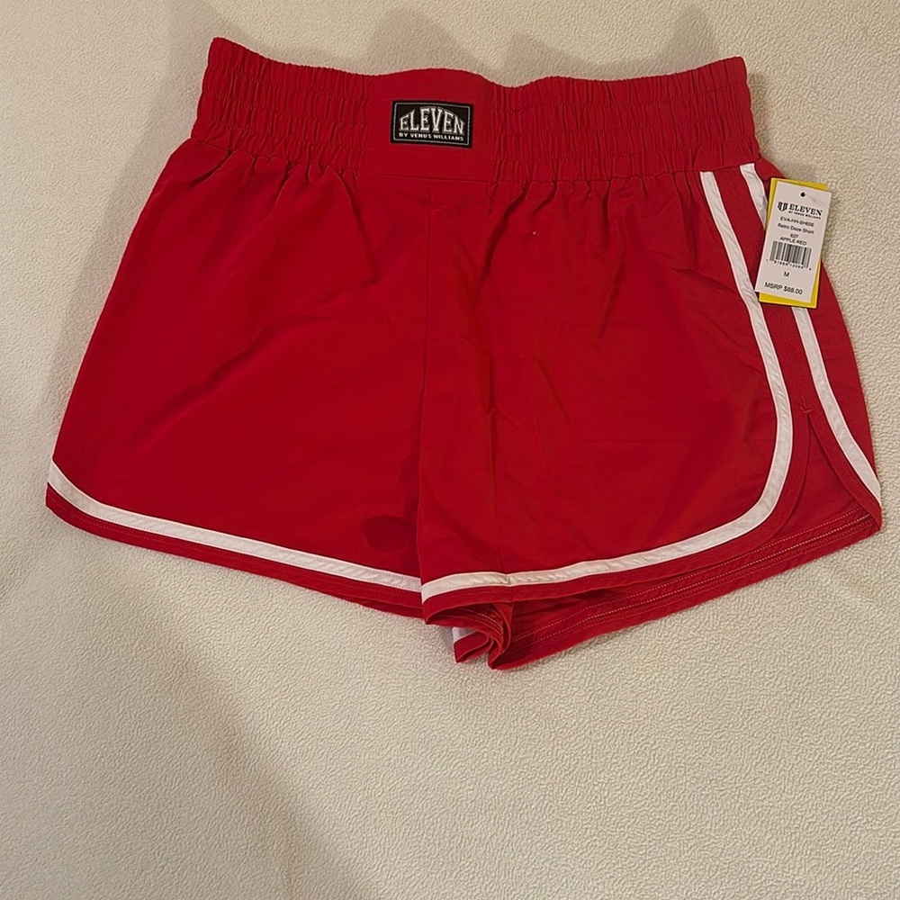 EleVen by Venus Williams Red Athletic Shorts